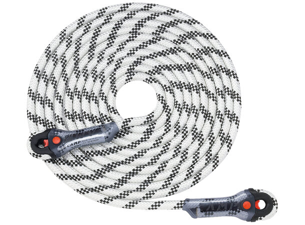 CAMP IRIDIUM 10.5 mm 5 m WITH LOOPS White/Black 5m 