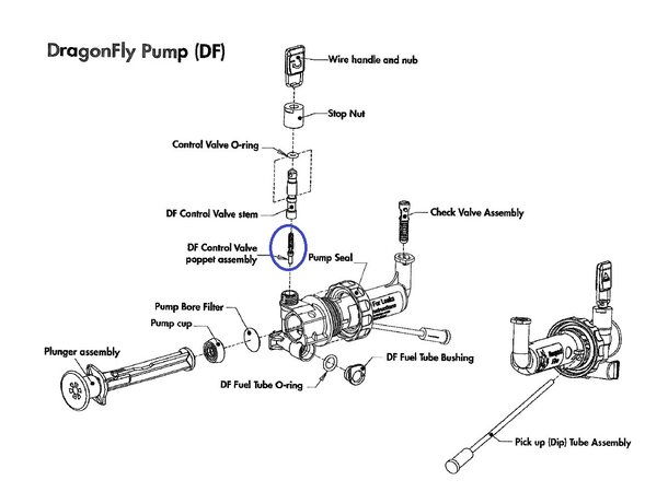 MSR Poppet - Dragonfly Fuel Pump - Reservedel 