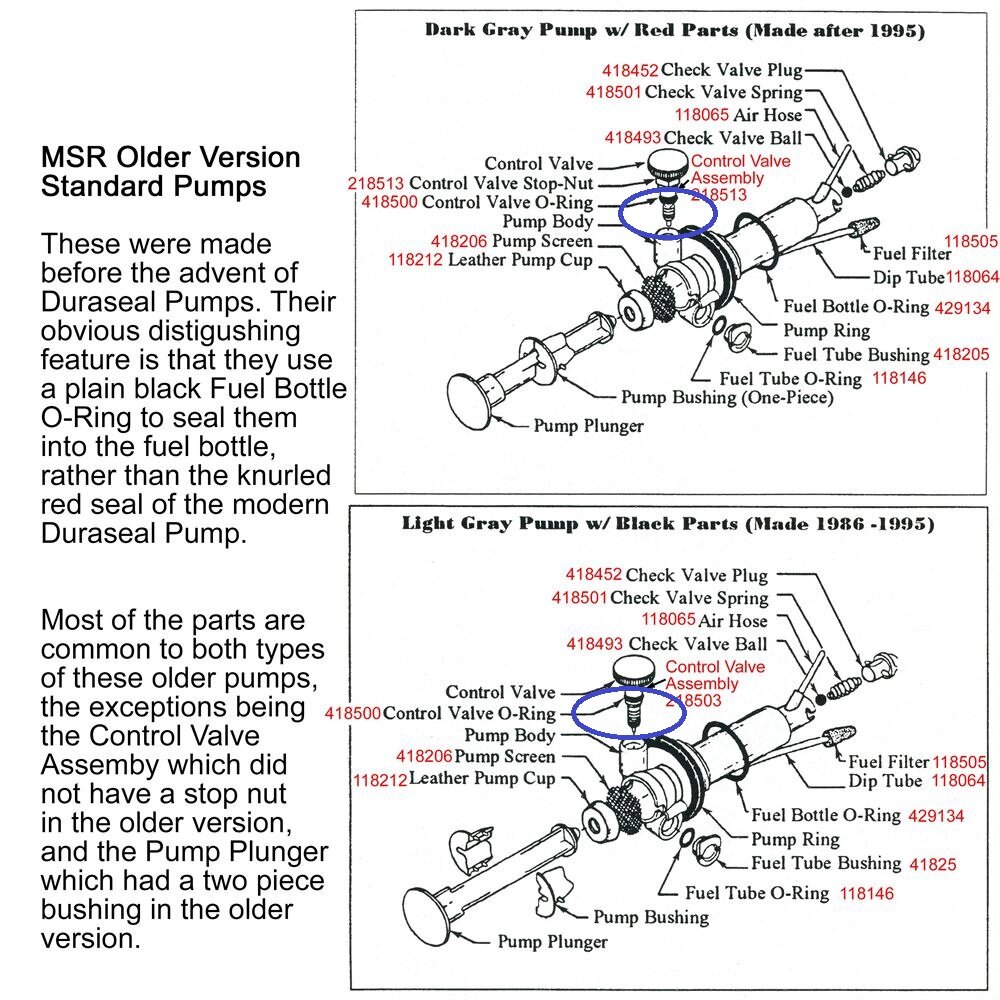 MSR Control Valve ORing 10 (DF&STD) Older Fuel Pump Reservedel