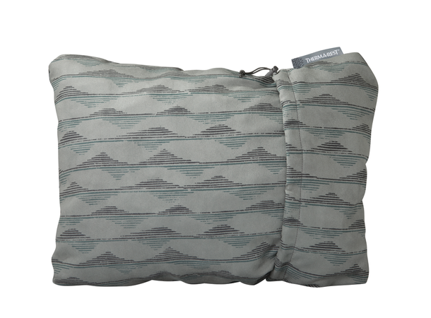 TAR Compressible Pillow Gray Mountains Print L 