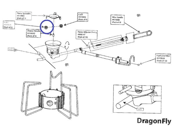 MSR G Jet - Dragonfly Reservedel 