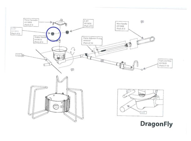 MSR G Jet - Dragonfly Reservedel 