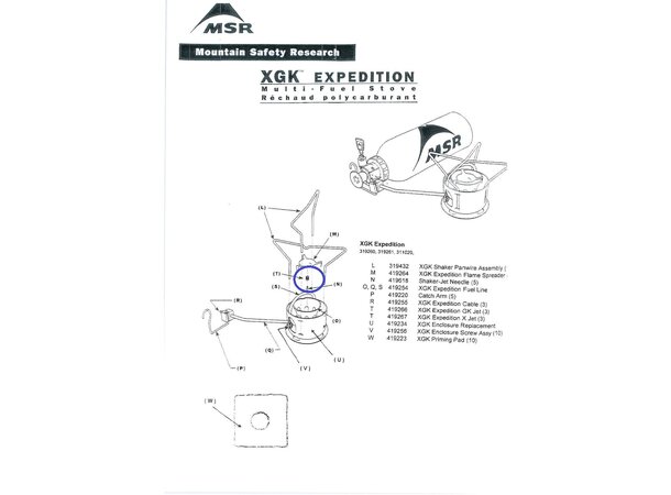 MSR X Jet Dyse Dyse til eldre XGK brennere 