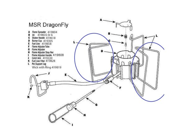 MSR Enclosure Wings - Dragonfly Fuel Pump - Reservedel 