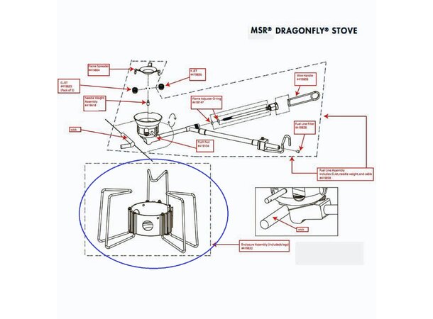 MSR Enclosure Wings - Dragonfly Fuel Pump - Reservedel 