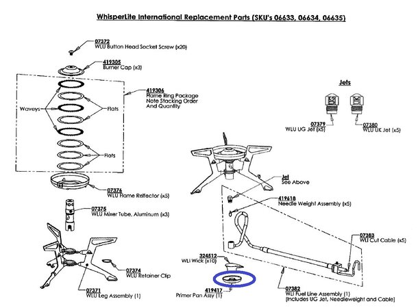 MSR Whisperlite Primer Pan WhisperLite - Reservedel 