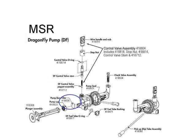 MSR Fuel Pump Screen Reservedel 