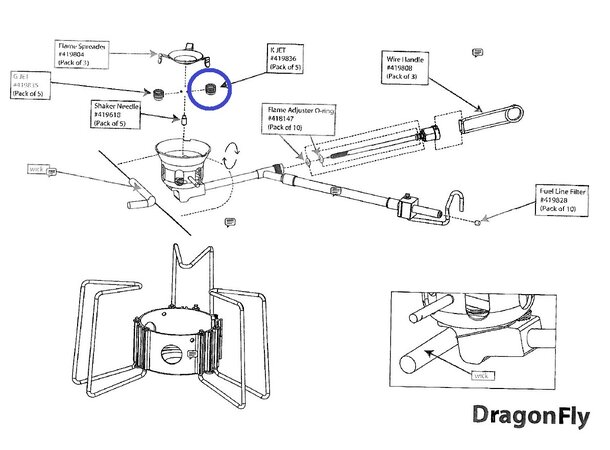 MSR K Jet - Dragonfly Reservedel 