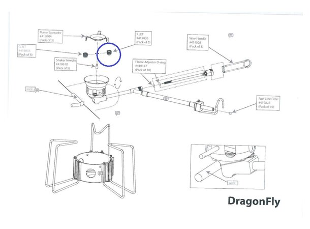 MSR K Jet - Dragonfly Reservedel 