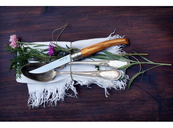 Opinel Olive Chic Table Box Set Sett med 4 kniver 