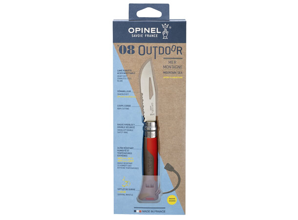 Opinel N°08 Outdoor Earth-red 