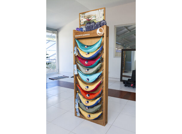 TTTM Veggstativ 10 Hengekøyer - Utstillingsmateriell 