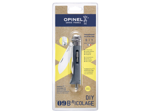 Opinel N 09 DIY Grey Blister Pack Varri