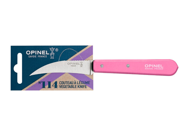 Opinel Vegetable knife N°114 Pink 