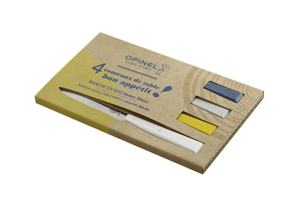 Opinel Set of 4 table knives N°125 Bon Appetit Céleste 