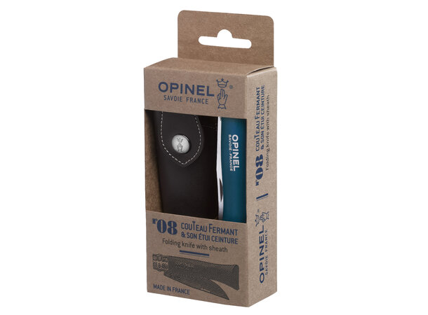 Opinel N°08 Bushwhacker Blue + Sheath Blue 