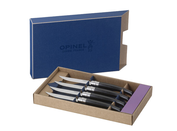 Opinel Ebony knives Chic Table Box Set Sett av 4 kniver 