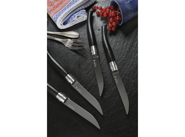 Opinel Ebony knives Chic Table Box Set Sett av 4 kniver 