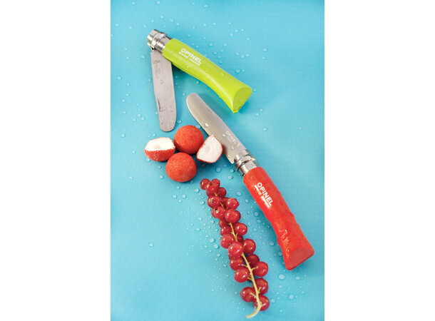 Opinel Blister pack N°07 round ended tangerine 