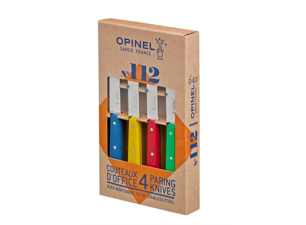Opinel Box of 4 Knives N°112 Classic Colours 