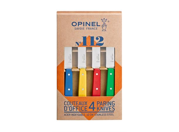 Opinel Box of 4 Knives N°112 Classic Colours 