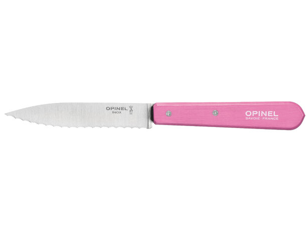 Opinel Serrated knife N°113 Pink 