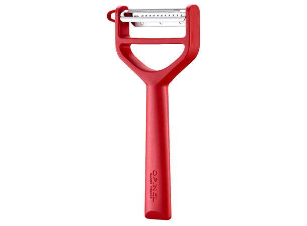 Opinel T-Duo Polymerskaft Skreller Rød 