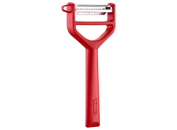 Opinel T-Duo Polymerskaft Skreller Rød 