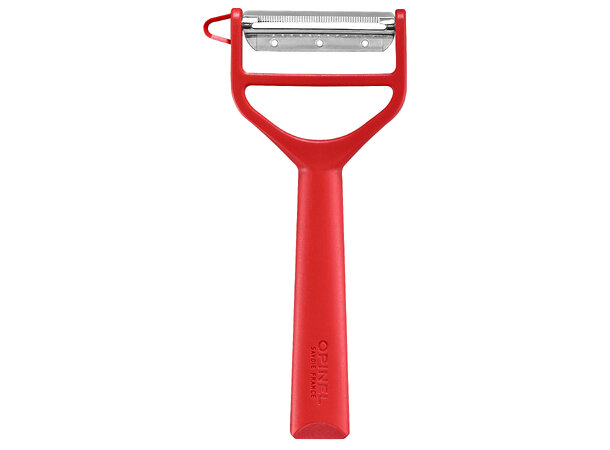 Opinel T-Duo Polymerskaft Skreller Rød 