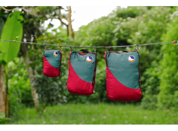 TTTM Travel Cube Set S, M og L sett - Burgundy/Dark Green 