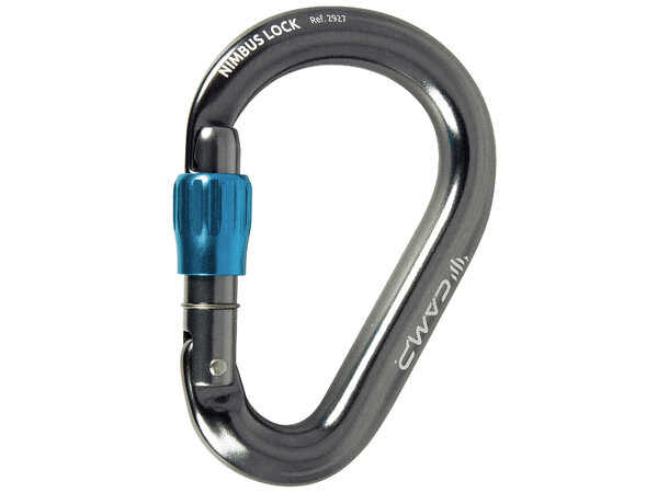 CAMP NIMBUS LOCK Karabiner Gun metal/Blue 
