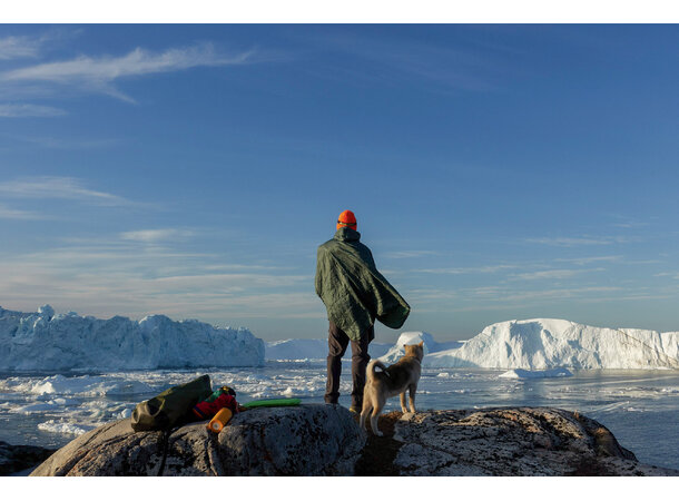 TAR Honcho Poncho Blue Woven Print 