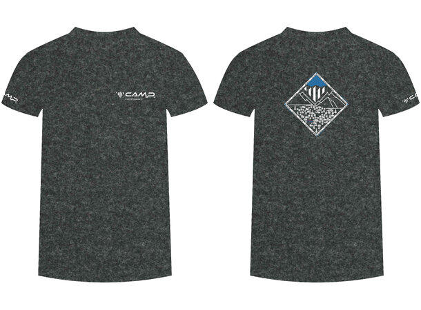 CAMP MOUNTAIN VILLAGE MALE T-SHIRT Anthracite grey   L 