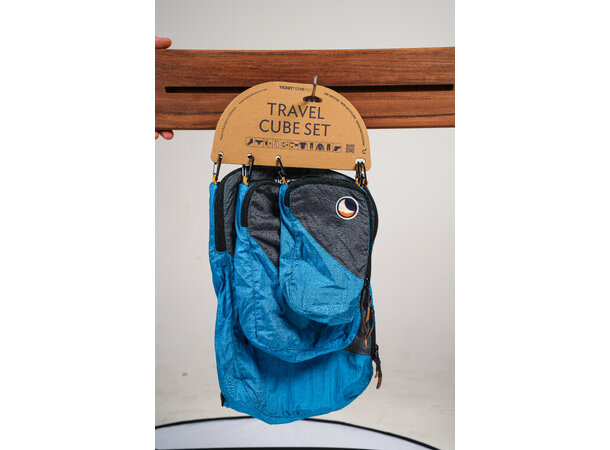 TTTM Travel Cube Set S, M og L sett - Aqua/Dark Grey 