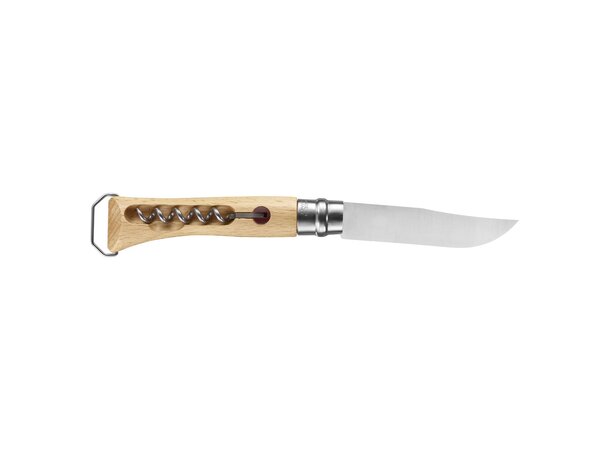 Opinel Corkscrew N°10 Kniv med flaske- og vinflaskeåpner 