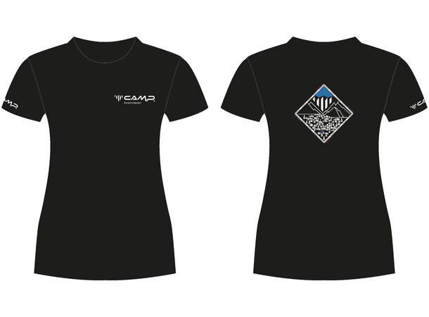 CAMP MOUNTAIN VILLAGE FEMALE T-SHIRT Black L 