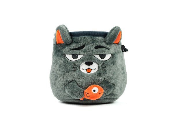 YY Chalk Bag- Grey Cat Chalk Bag 
