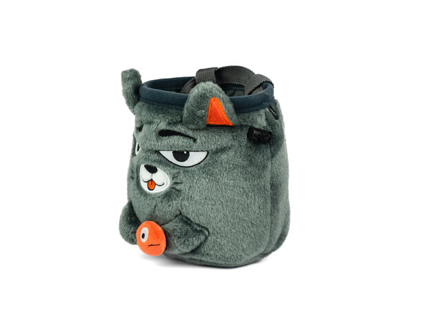 YY Chalk Bag- Grey Cat Chalk Bag 