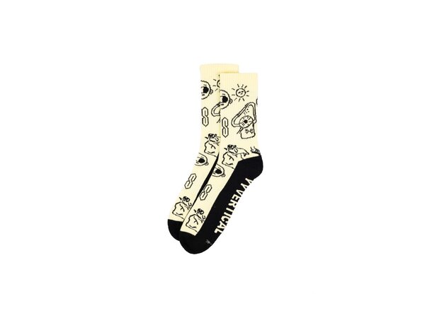 YY ROCK SOCKS Climber Doodle - L (43-46) 