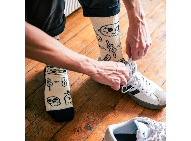 YY ROCK SOCKS Climber Doodle - L (43-46) 