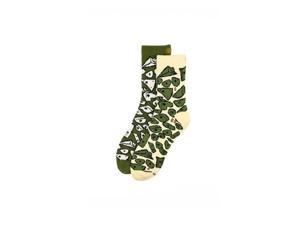 YY ROCK SOCKS Spray Wall - Green - S (35-38) 