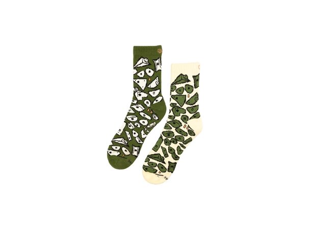 YY ROCK SOCKS Spray Wall - Green - S (35-38) 