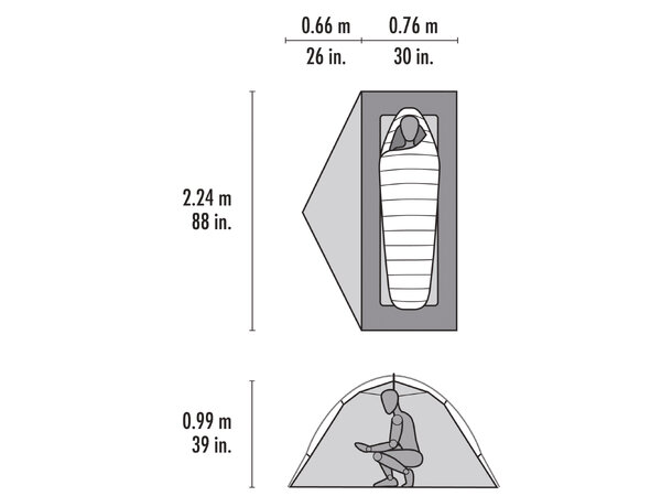 MSR Elixir 1P Telt Grønt 2026 Romslig og solid telt 