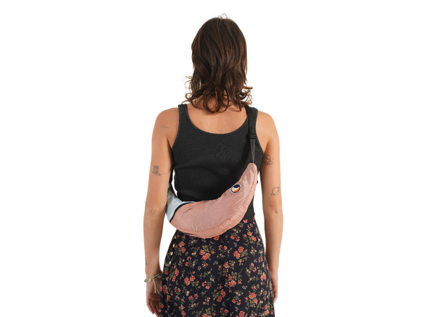 TTTM Upcycled Sling Bag Peach/Cloud 