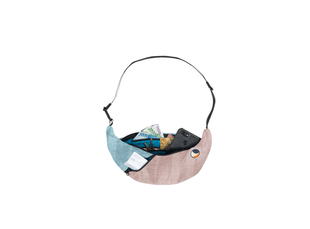 TTTM Upcycled Sling Bag Peach/Cloud 