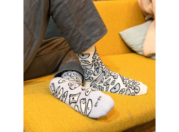 YY ROCK SOCKS Spray Wall - Grey - S (35-38) 
