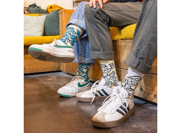 YY ROCK SOCKS Spray Wall - Grey - S (35-38) 