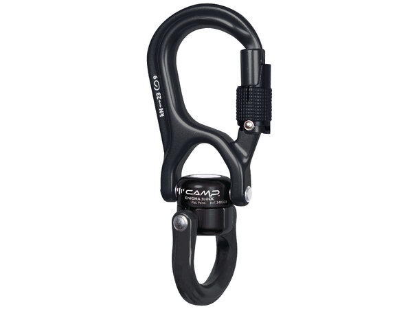 CAMP ENIGMA 3LOCK BLACK Svivel med integrert karabiner 