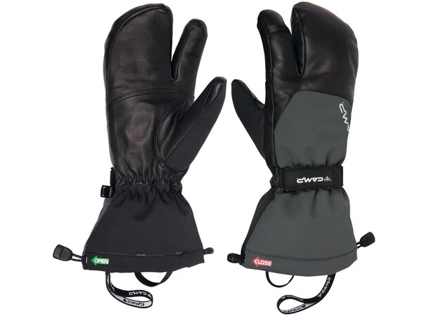 CAMP SPLIT MITT N XS - Black/Grey 