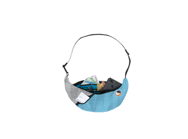 TTTM Upcycled Sling Bag Sky Blue/Frosty Grey 